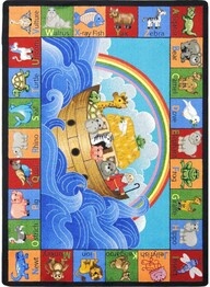 Joy Carpets Kid Essentials Noah's Alphabet Animals Multi